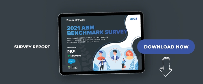 2021 ABM Benchmark Survey: Personalization & Engagement Data Becoming Top Drivers For Account Selection, Segmentation, Messaging & Other GTM Key Strategies