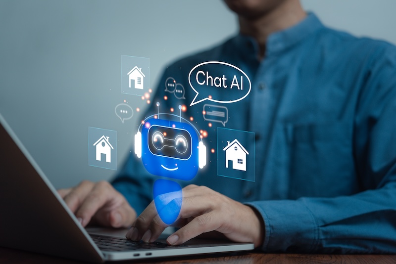 G2’s The Answer Economy: How AI Search Is Rewiring B2B Software Buying Chatbot conversation Ai Artificial Intelligence technology online. Chat boss AI analysis Find information and answer questions about the real estate sales program. robot application, OpenAI generate.